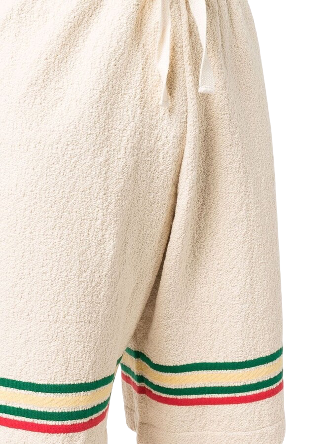 Jil Sander Stripe-Print Colored Shorts Beige | Hype Vault Kuala Lumpur