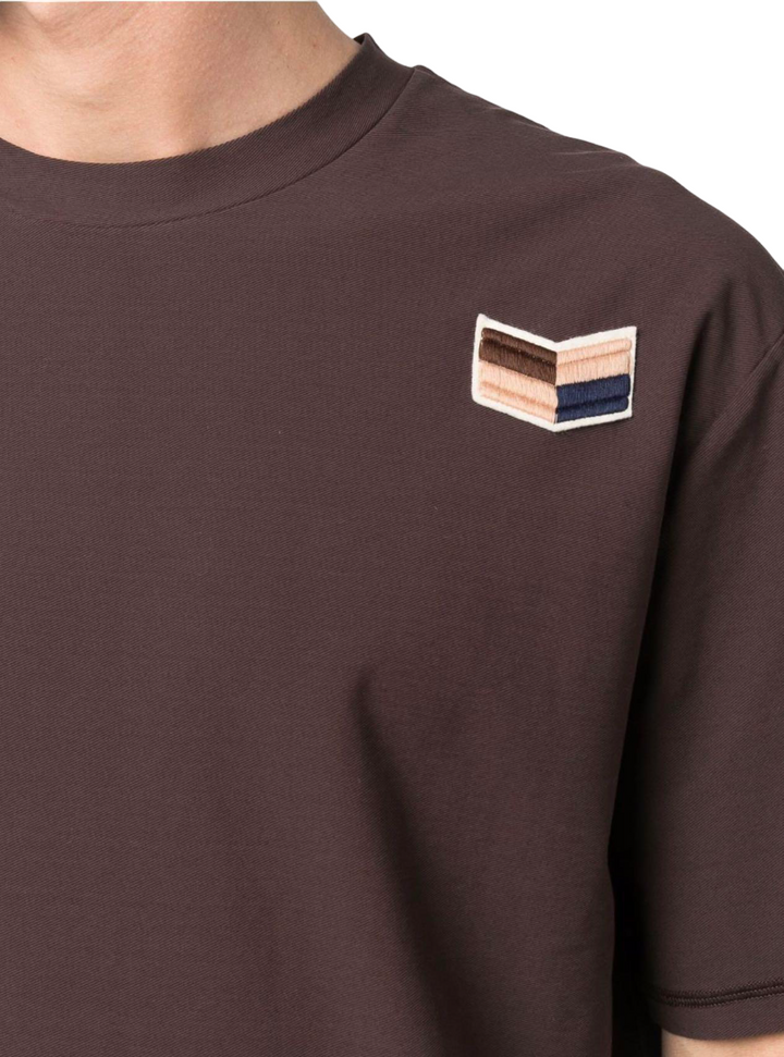 Jil Sander Logo Patch Crewneck T-Shirt Brown | Hype Vault Kuala Lumpur