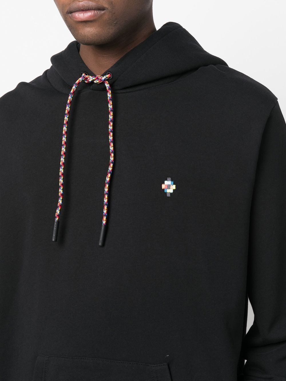 Marcelo Burlon Colourful Cross Regular Hood Black Multi | Hype Vault Kuala Lumpur