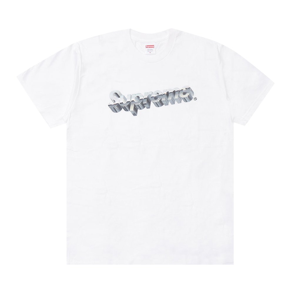 Supreme Chrome Logo Tee White – Hype Vault