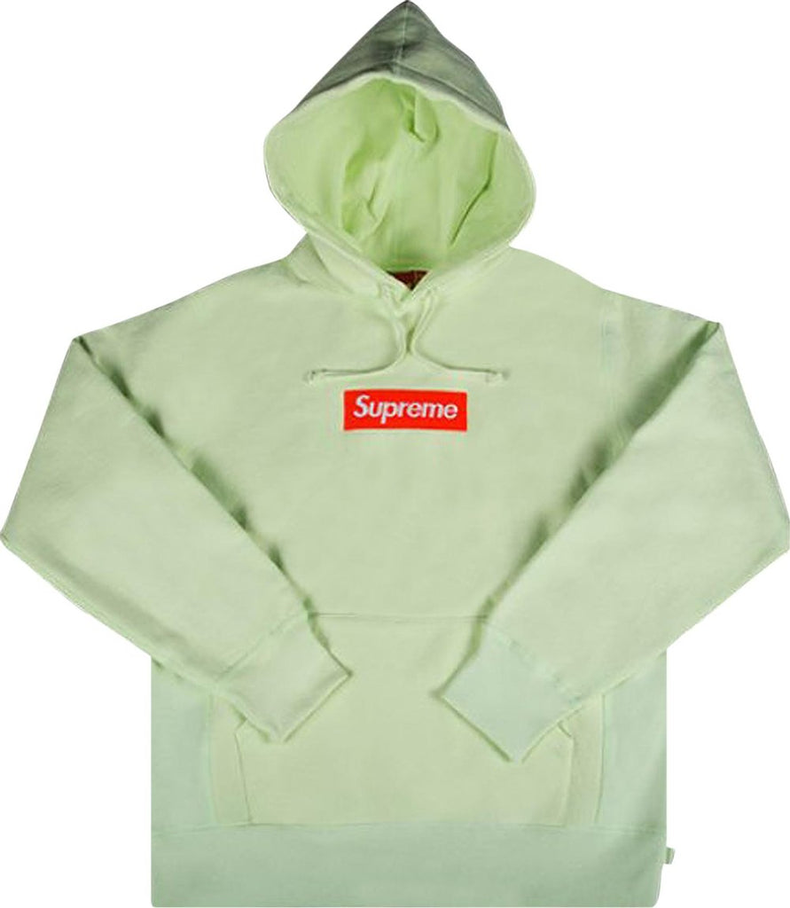 Supreme Box Logo パーカー　Mサイズ　Light Green色LightG