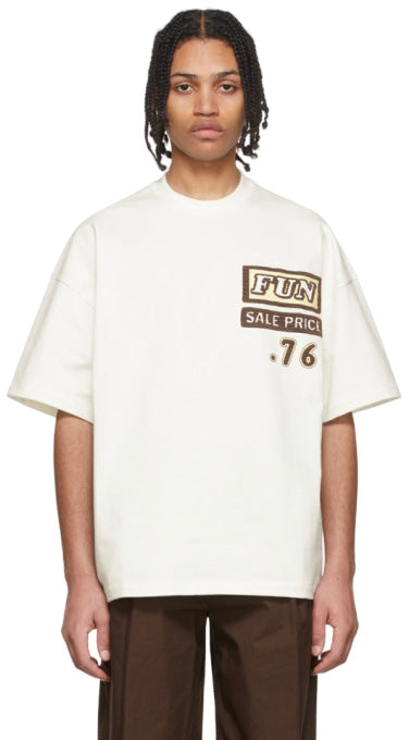 Jil Sander Embroidered Graphic Text T-Shirt White | Hype Vault Kuala Lumpur
