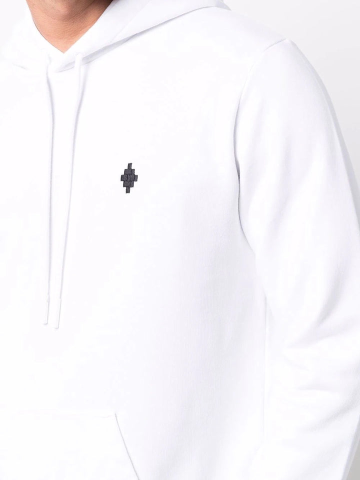Marcelo Burlon Cross Regular Hoodie White Black | Hype Vault Kuala Lumpur