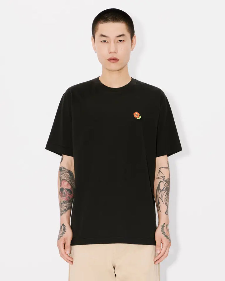 Kenzo Pop Crest Embroidered T-Shirt Black