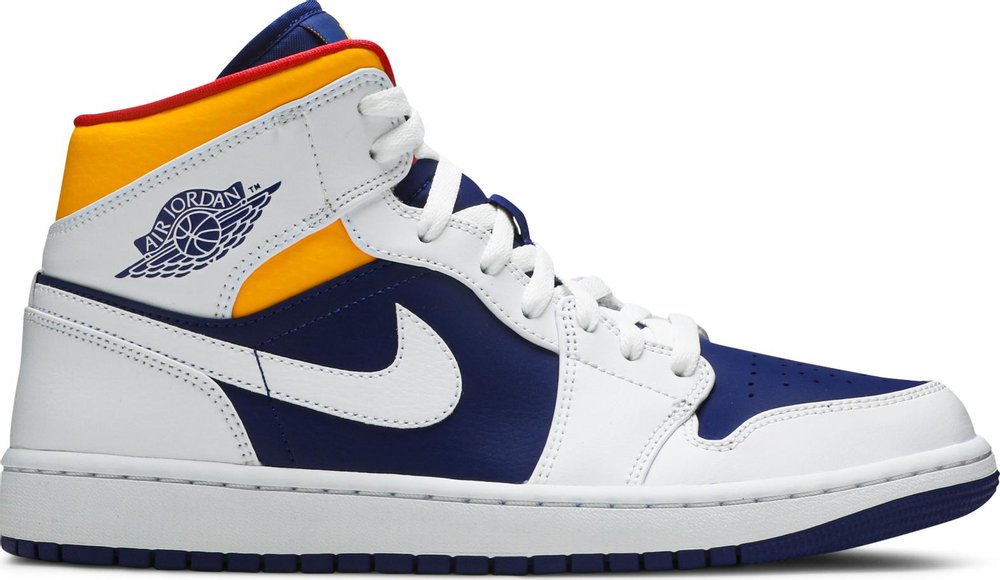 Air Jordan 1 Mid 'Royal Blue Laser Orange' | Hype Vault Kuala Lumpur | Asia's Top Trusted High-End Sneakers and Streetwear Store