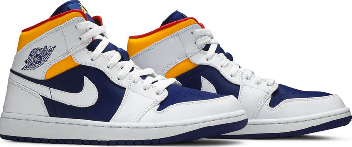 Air Jordan 1 Mid 'Royal Blue Laser Orange' | Hype Vault Kuala Lumpur | Asia's Top Trusted High-End Sneakers and Streetwear Store