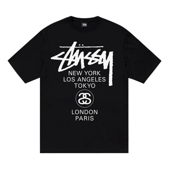 Stussy World Tour Tee Black