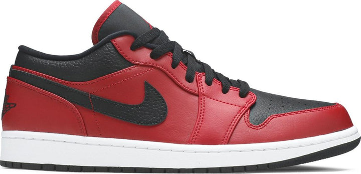 Air Jordan 1 Low 'Reverse Bred Pebbled Swoosh' | Hype Vault Kuala Lumpur | Asia's Top Trusted High-End Sneakers and Streetwear Store