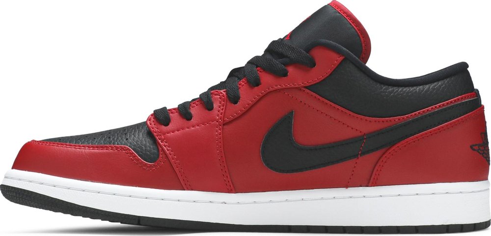 Air Jordan 1 Low 'Reverse Bred Pebbled Swoosh' | Hype Vault Kuala Lumpur | Asia's Top Trusted High-End Sneakers and Streetwear Store