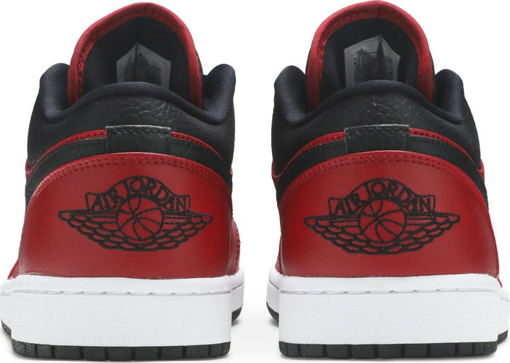 Air Jordan 1 Low 'Reverse Bred Pebbled Swoosh' | Hype Vault Kuala Lumpur | Asia's Top Trusted High-End Sneakers and Streetwear Store