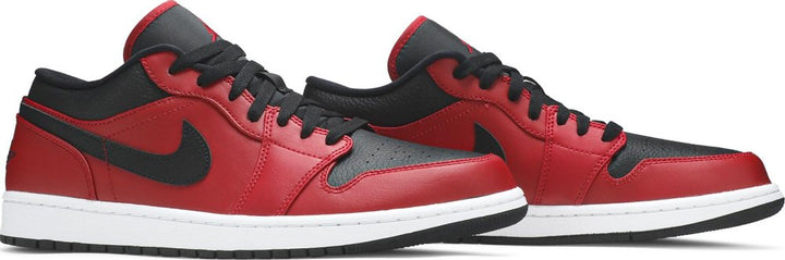 Air Jordan 1 Low 'Reverse Bred Pebbled Swoosh' | Hype Vault Kuala Lumpur | Asia's Top Trusted High-End Sneakers and Streetwear Store