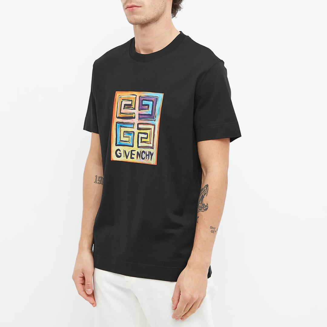 Givenchy 4G Sketch Print T-Shirt Black Slim Fit | Hype Vault Kuala Lumpur