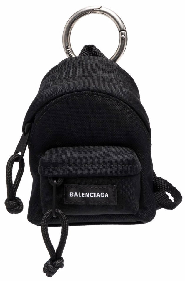 balenciaga oversized mini backpack Balenciaga Micro Backpack Keychain In Black – Hype Vault