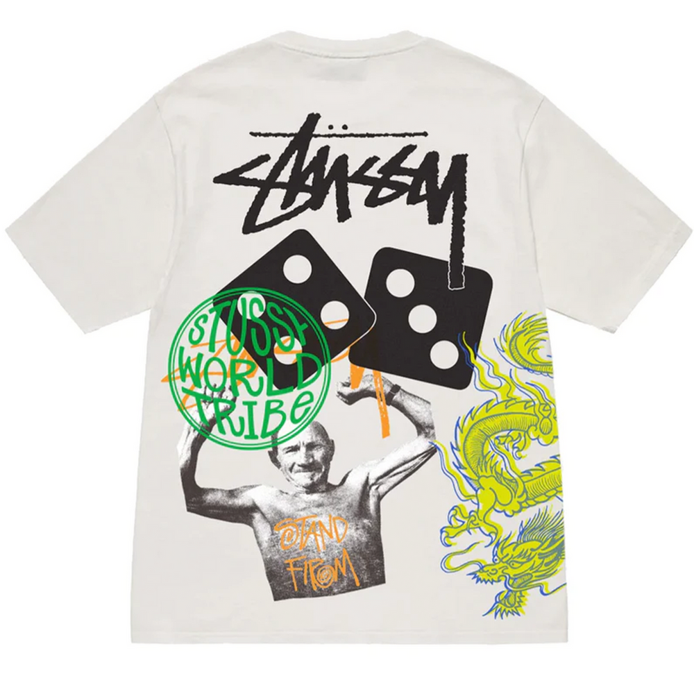 Stussy Strike Pigment Dyed Tee Natural | Hype Vault Kuala Lumpur | Asia's Top Trusted High-End Sneakers and Streetwear Store