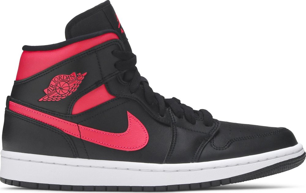 jordan 1 black white siren red