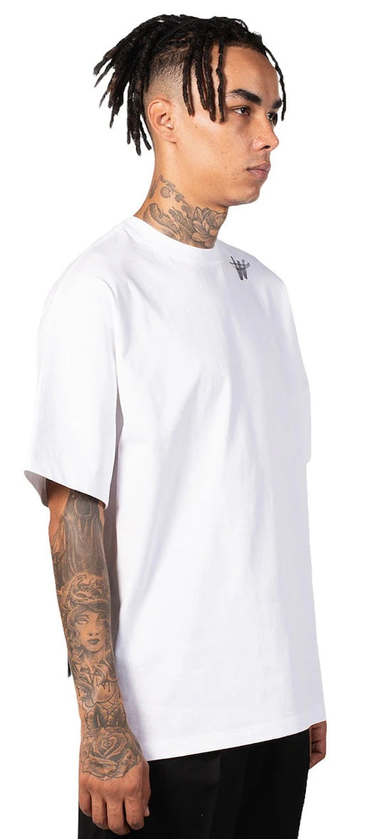 We11done Cotton WD Logo T-Shirt White | Hype Vault Kuala Lumpur
