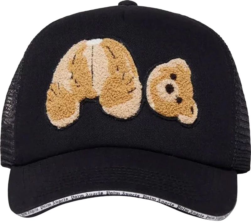 Palm Angels Bear Trucker Hat Black Brown | Hype Vault Kuala Lumpur