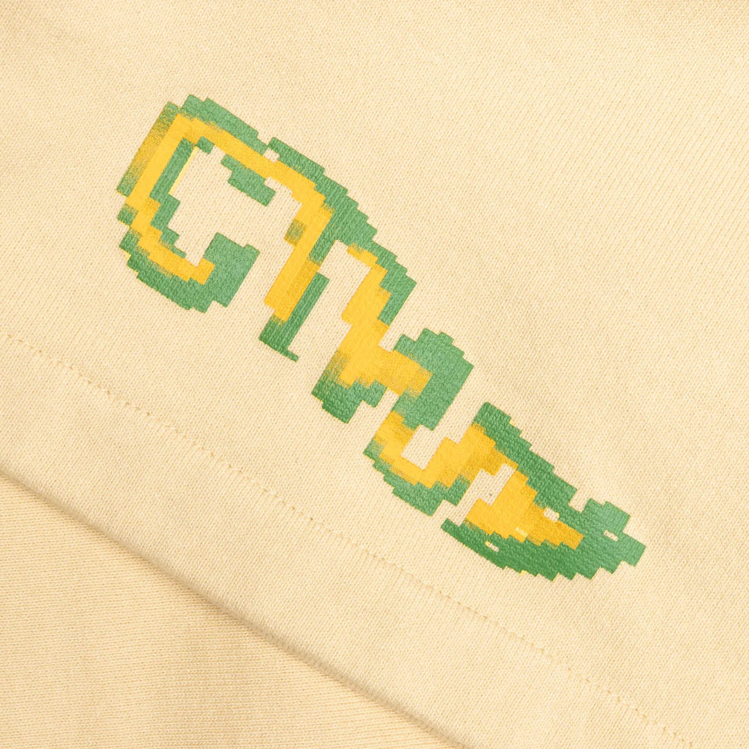 Heron Preston CTNMB Pixel Warp Sweatshorts Beige Green | Hype Vault Kuala Lumpur