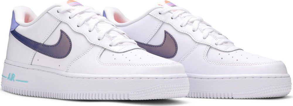 Nike Air Force 1 Low LV8 'White Dark Purple Dust' (GS) | Hype Vault Kuala Lumpur | Asia's Top Trusted High-End Sneakers and Streetwear Store