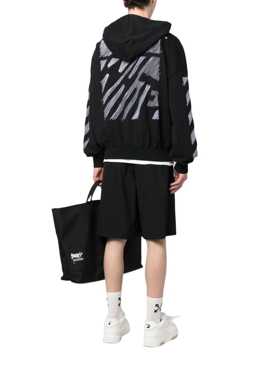 Off-White Scribble Diag Boxy Black Hoodie | Hype Vault Kuala Lumpur