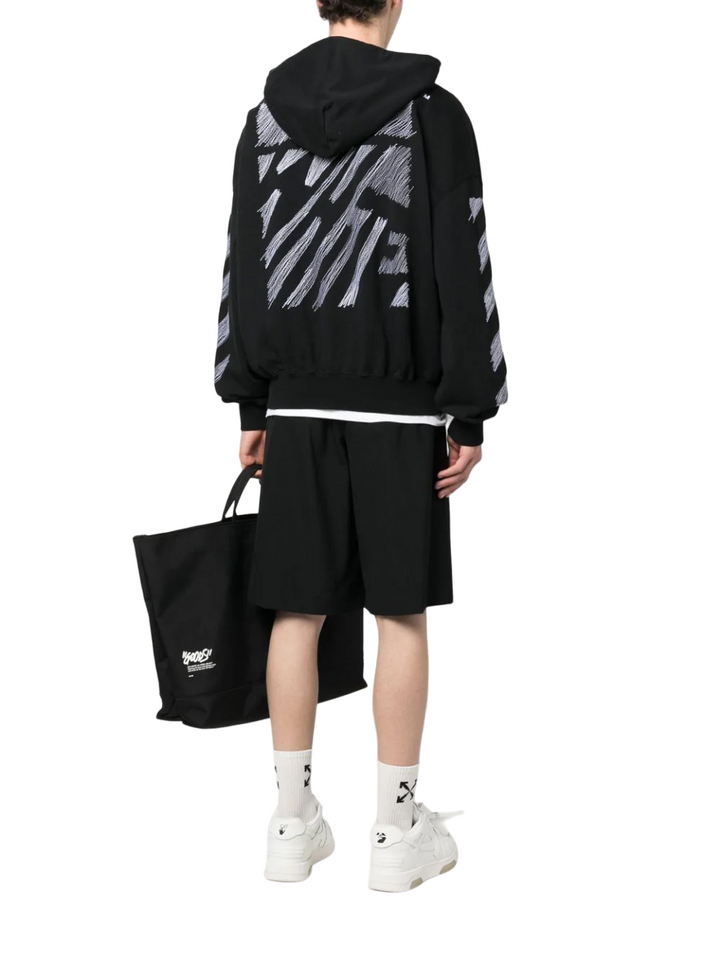 Off-White Scribble Diag Boxy Black Hoodie | Hype Vault Kuala Lumpur
