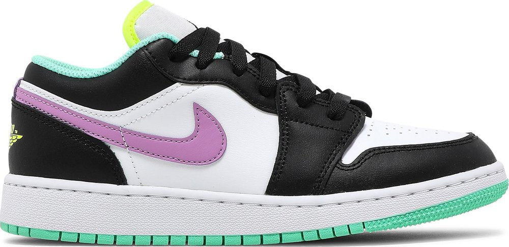 Air Jordan 1 Low 'Green Glow Violet Shock' (GS) | Hype Vault Kuala Lumpur | Asia's Top Trusted High-End Sneakers and Streetwear Store