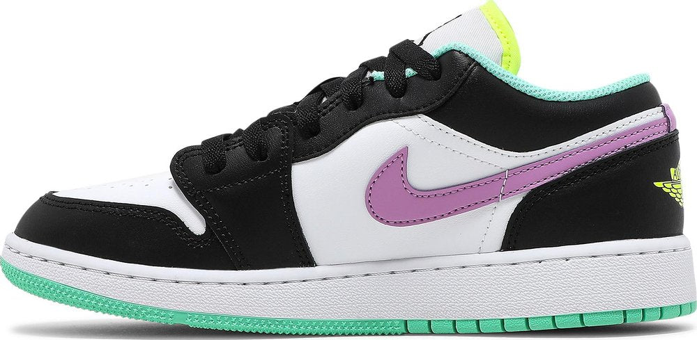 Air Jordan 1 Low 'Green Glow Violet Shock' (GS) | Hype Vault Kuala Lumpur | Asia's Top Trusted High-End Sneakers and Streetwear Store