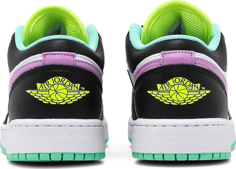 Air Jordan 1 Low 'Green Glow Violet Shock' (GS) | Hype Vault Kuala Lumpur | Asia's Top Trusted High-End Sneakers and Streetwear Store