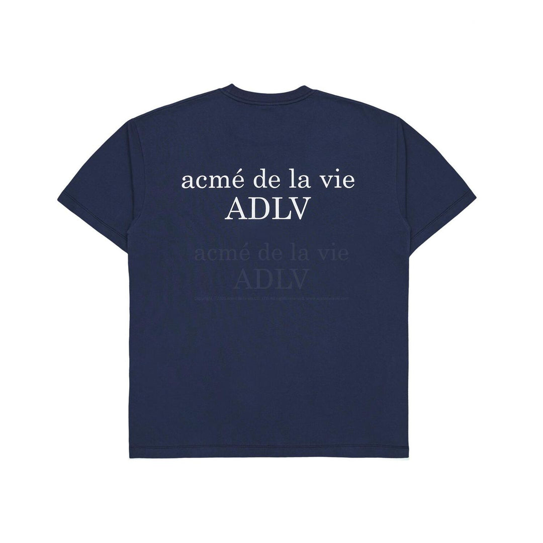 acmé de la vie (ADLV) Basic Logo Season2 Short Sleeve T-Shirt 2 Navy | Hype Vault Kuala Lumpur | Asia's Top Trusted High-End Sneakers and Streetwear Store