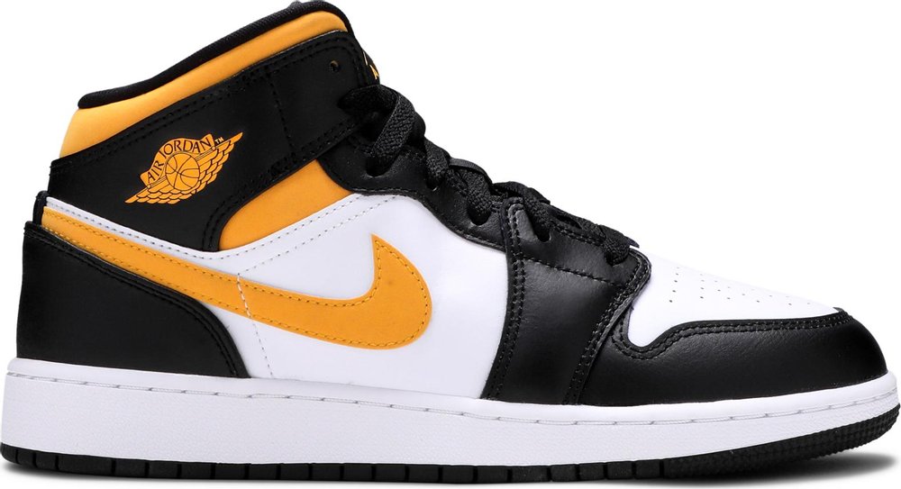 Air Jordan 1 Mid 'White Pollen Black' (GS) | Hype Vault Kuala Lumpur | Asia's Top Trusted High-End Sneakers and Streetwear Store