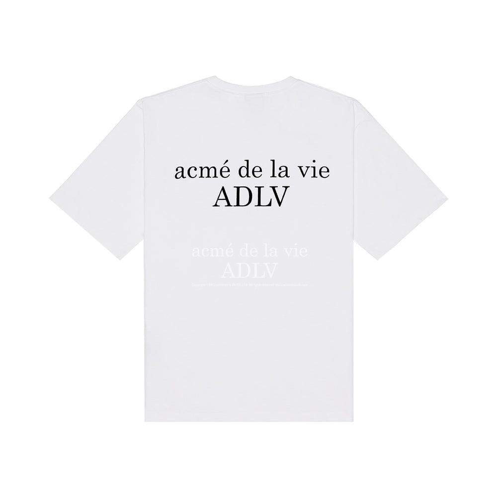 acmé de la vie (ADLV) Glossy Basic Logo Short Sleeve T-Shirt 2 White | Hype Vault Kuala Lumpur | Asia's Top Trusted High-End Sneakers and Streetwear Store