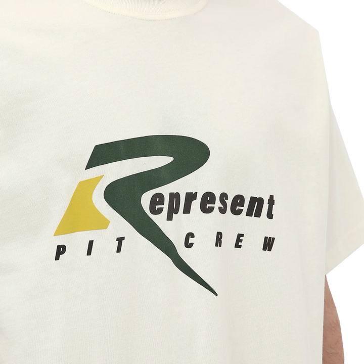 Represent Pit Crew T-Shirt Flat White | Hype Vault Kuala Lumpur