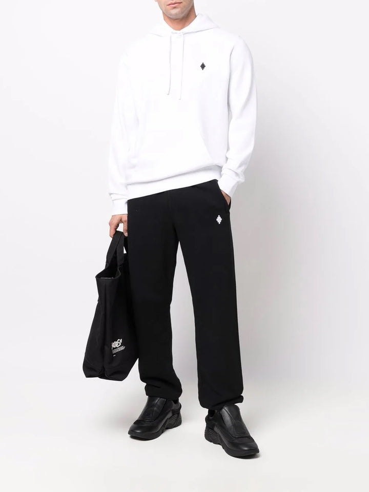 Marcelo Burlon Cross Regular Hoodie White Black | Hype Vault Kuala Lumpur