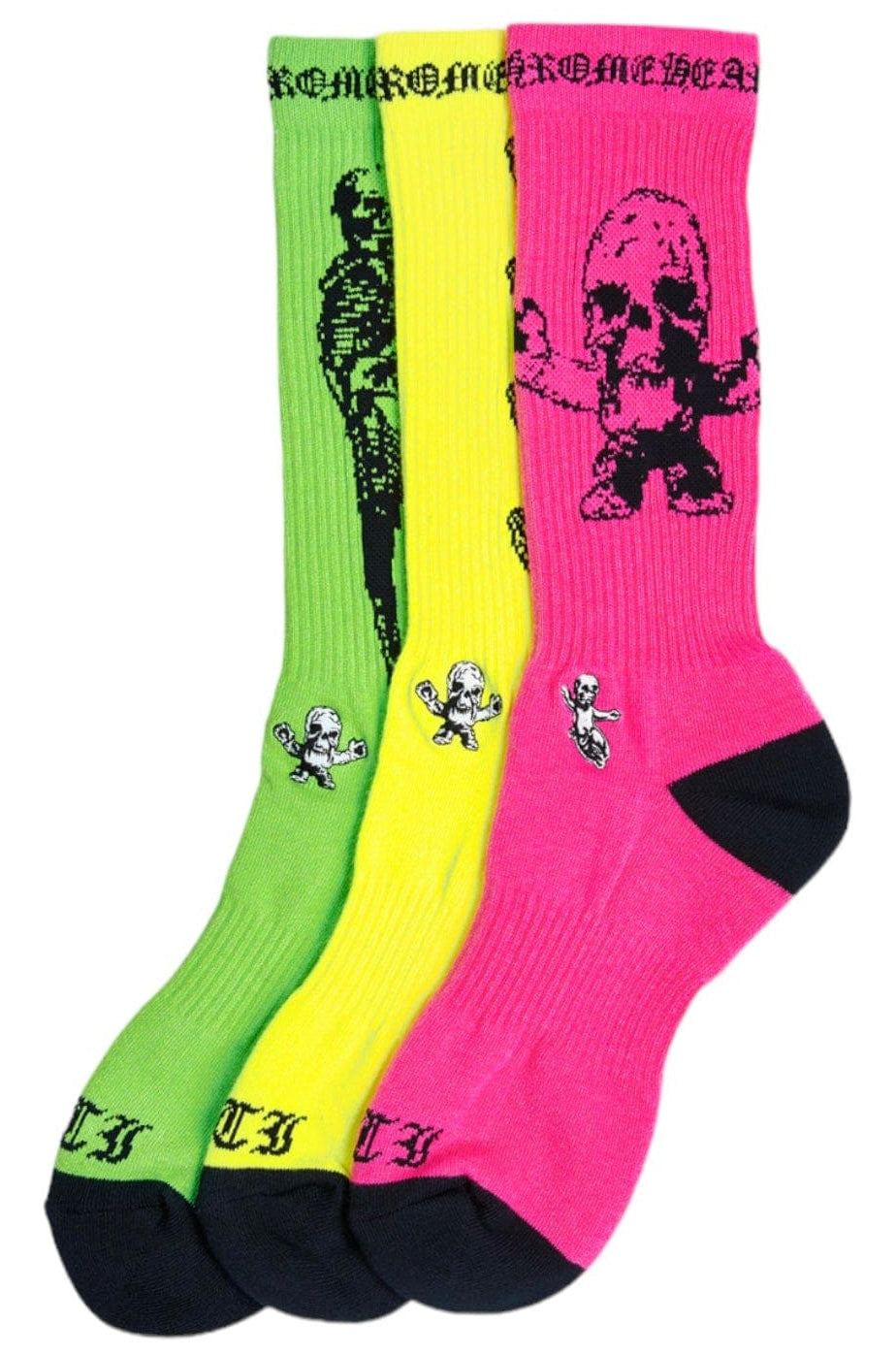 Chrome Hearts FOTI 3-Pack Socks Multicolor | Hype Vault Kuala Lumpur