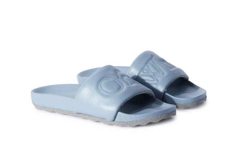 Off-White Bookish Leather Mint Military Slide | Hype Vault Kuala Lumpur