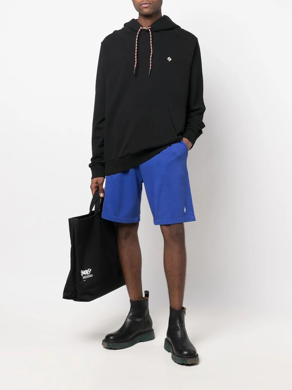 Marcelo Burlon Colourful Cross Regular Hood Black Multi | Hype Vault Kuala Lumpur