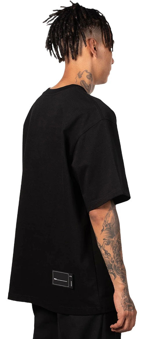 We11done Cotton WD Logo T-Shirt Black | Hype Vault Kuala Lumpur