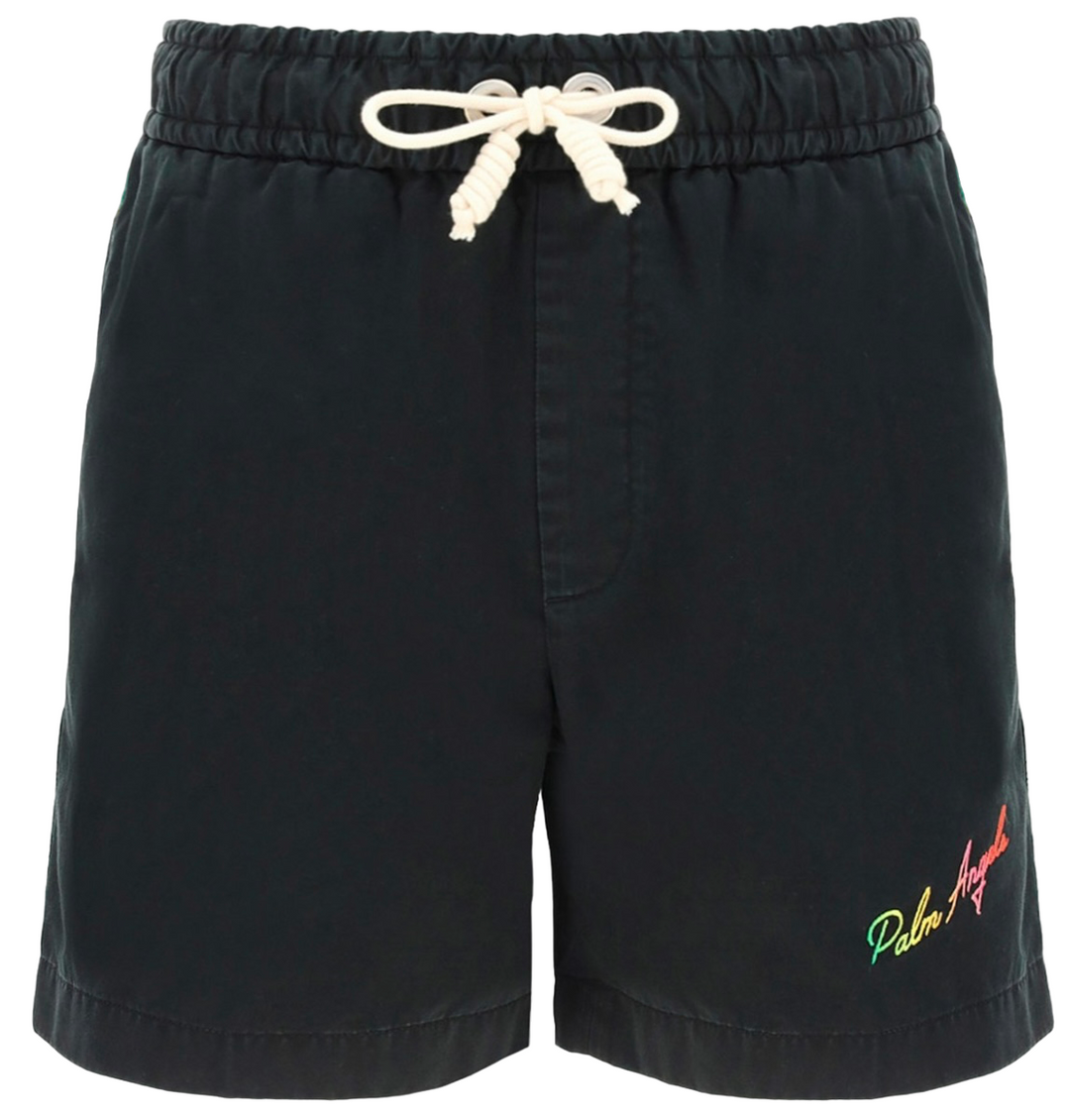 Palm Angels Exodus Striped Track Short Black | Hype Vault Kuala Lumpur