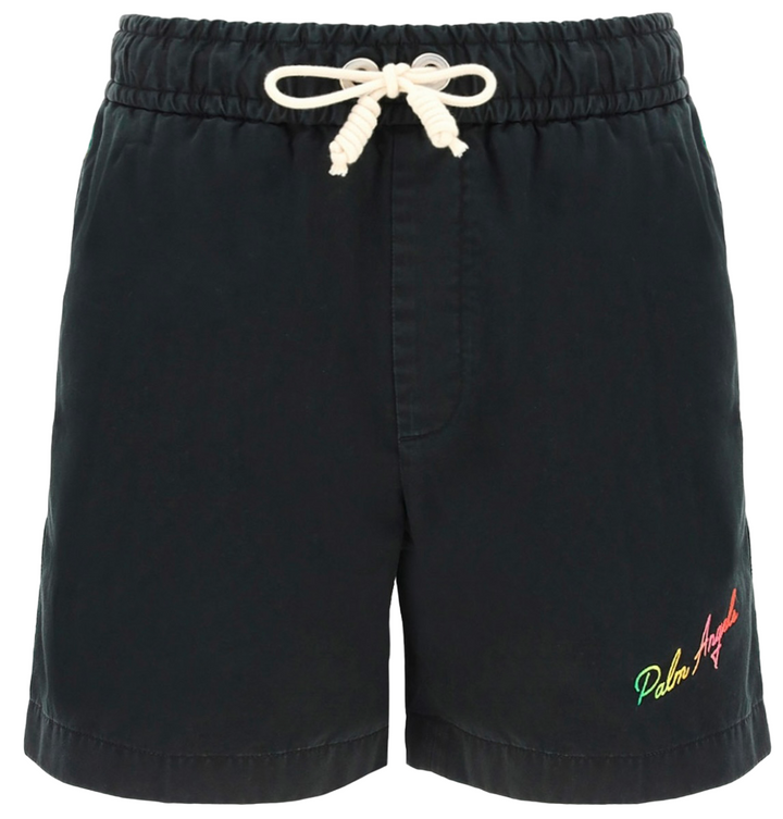 Palm Angels Exodus Striped Track Short Black | Hype Vault Kuala Lumpur