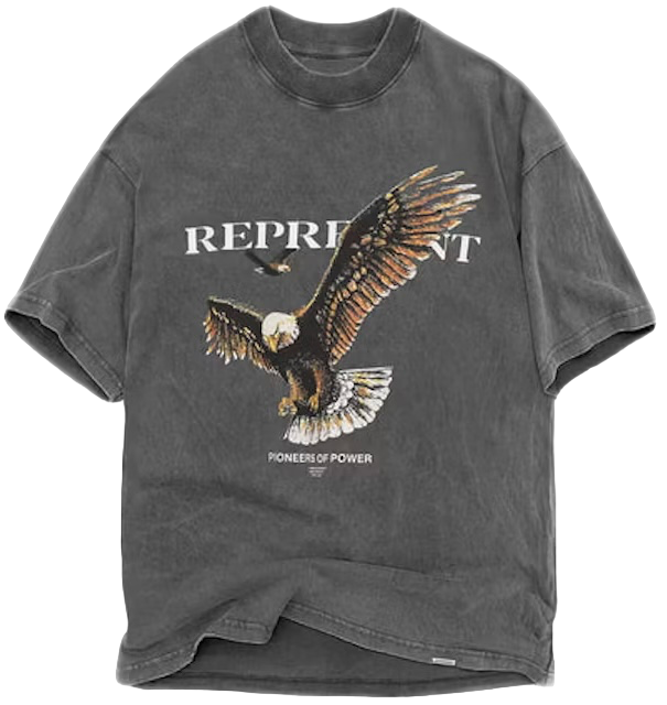 Represent Pioneers Of Power T-Shirt Vintage Grey | Hype Vault Kuala Lumpur