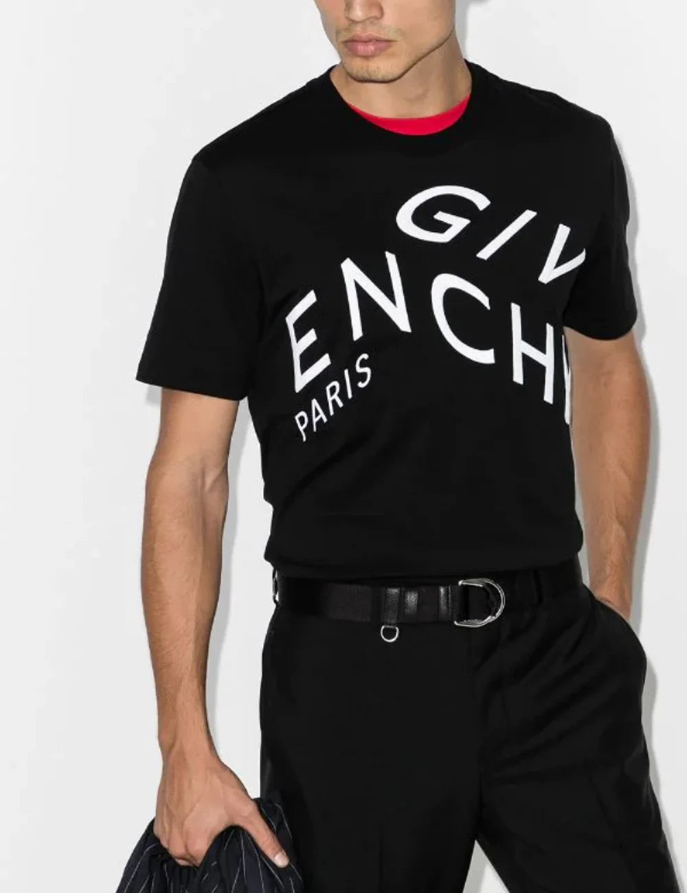 Givenchy Refracted Embroidered Logo T-Shirt Black Oversized Fit | Hype Vault Kuala Lumpur