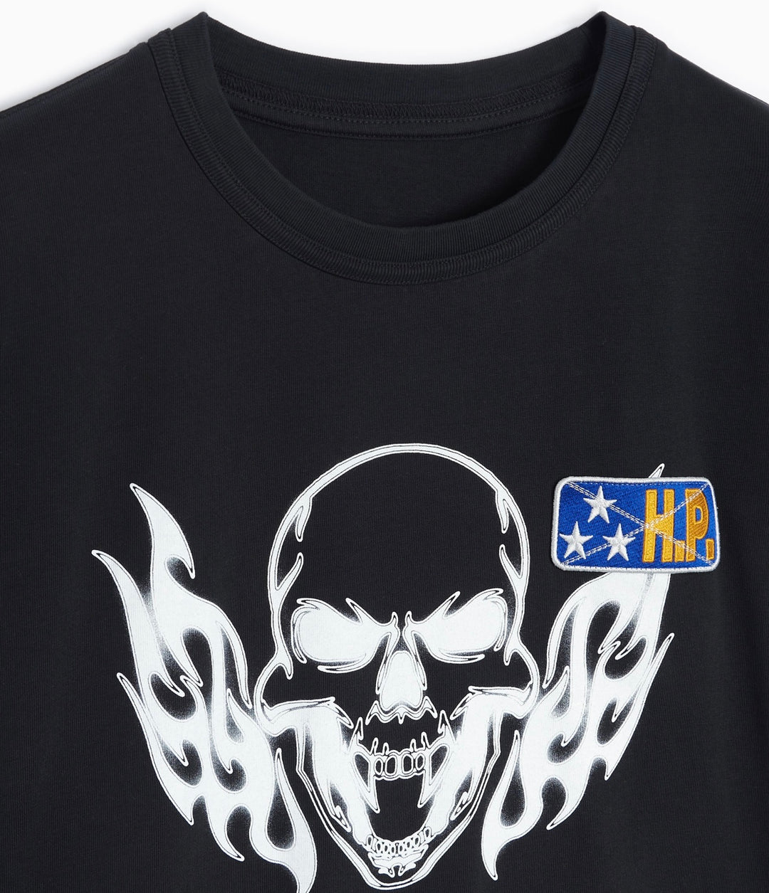 Heron Preston Flaming Skull T-Shirt Black | Hype Vault Kuala Lumpur