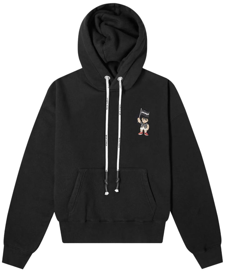 Palm Angels Small Pirate Bear Hoodie Black White | Hype Vault Kuala Lumpur