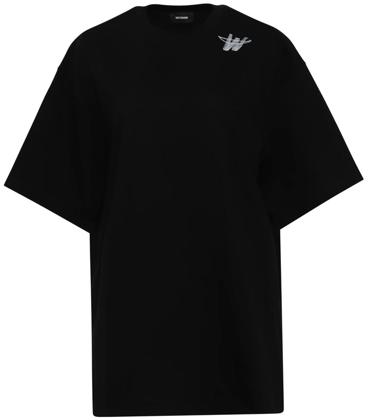 We11done Cotton WD Logo T-Shirt Black | Hype Vault Kuala Lumpur