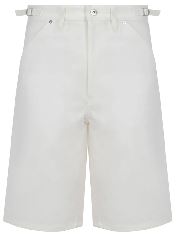 Jil Sander Logo Embroidered Denim Shorts White | Hype Vault Kuala Lumpur