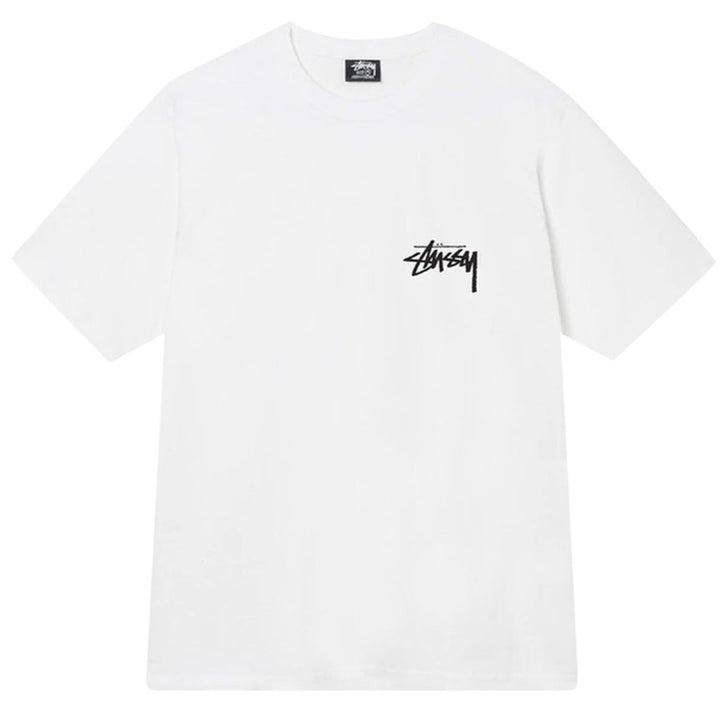 Stussy Fuzzy Dice Tee White | Hype Vault Kuala Lumpur | Asia's Top Trusted High-End Sneakers and Streetwear Store