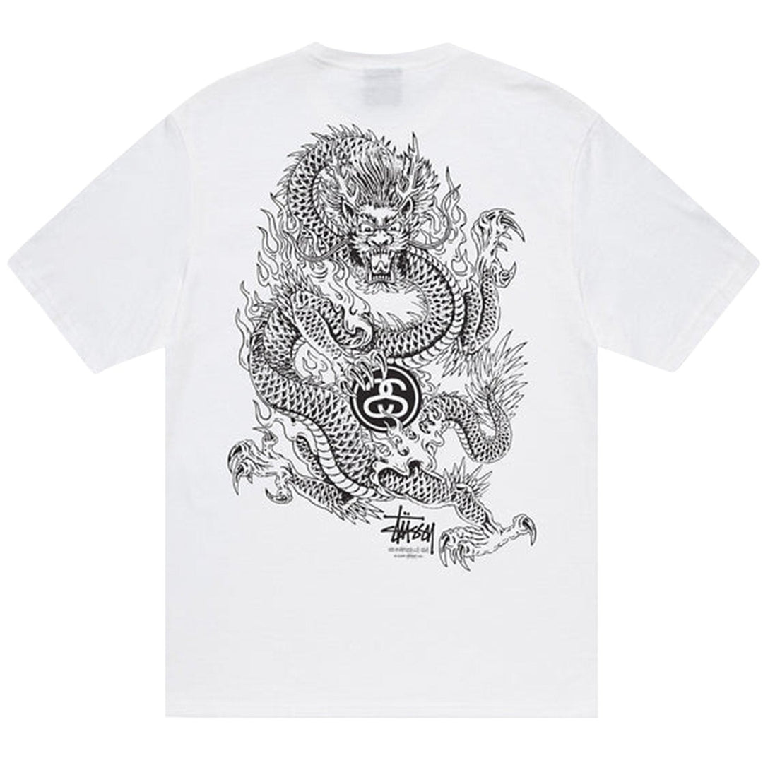 Stussy Dragon Tee White | Hype Vault Kuala Lumpur | Asia's Top Trusted High-End Sneakers and Streetwear Store | Guaranteed 100% authentic
