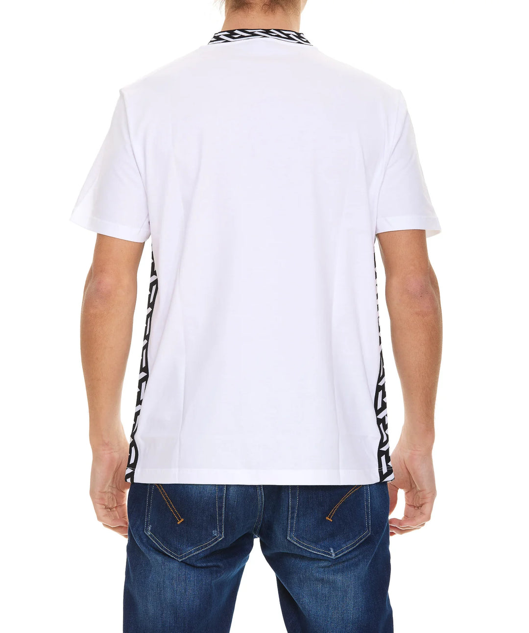 Versace T-Shirt Tessuto Jersey Cotone Con Stampa E Smacchinati | Hype Vault Kuala Lumpur