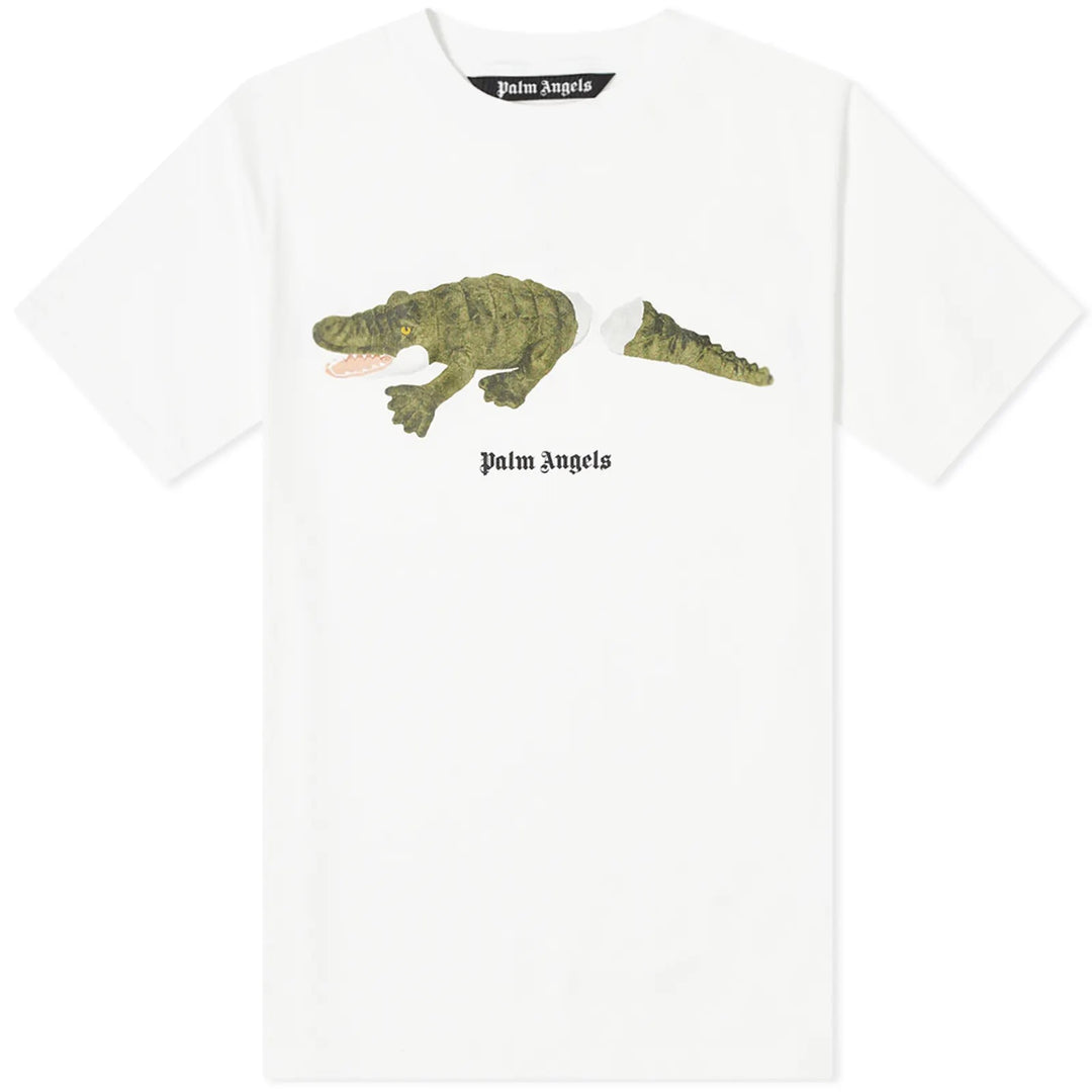 Palm Angels Crocodile T-Shirt White Green | Hype Vault Kuala Lumpur