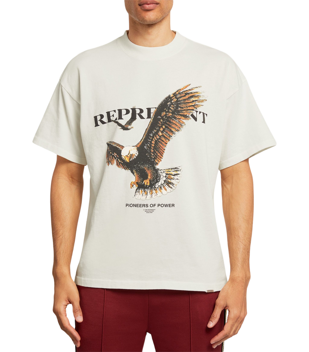 Represent Pioneers Of Power T-Shirt Flat White | Hype Vault Kuala Lumpur